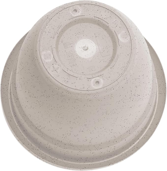 Bloem Ariana 8" Vanilla Bean Round Self-Watering Resin Planter Pot - Rolled Rim Indoor and Outdoor Gardening Planter