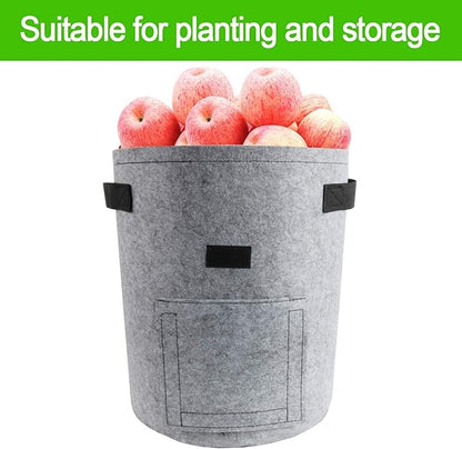 2 Pack 4 Gallon Potato Grow Bags, Planter Bag Heavy Duty, Thickened Growing Bags Garden Vegetable Planter with Handles & Large Harvest Window