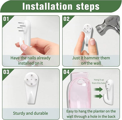 Wall Hanging Planter Propagation Station for Indoor Plants Glass Vase Air Plant Holder for Bathroom Living Room