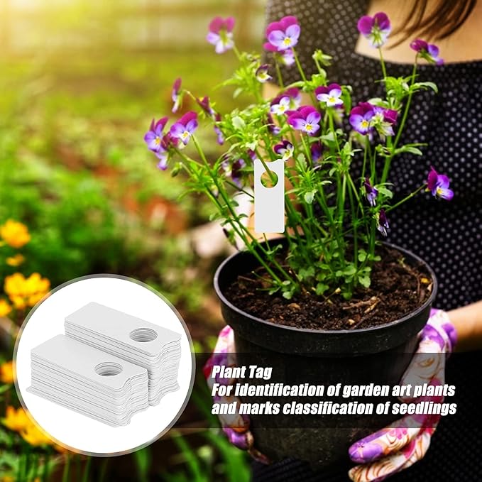 600pcs Plant Labels PVC Plant Tags with to Hung It On The Branches for Distinguishing and Identify Flowers Or Plants
