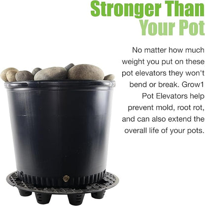 Grow1 18.5-Inch Pot Elevators for Plants (6-Pack)