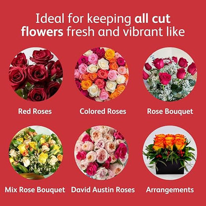 Chrysal Flower Boost Cut Flower Rose Food (10ml/L Bottle) — Floral Supplies for Fresh Flowers to Increases Vase Life — Flower Arrangements Supplies — Rose and Flower Care — Rose Care