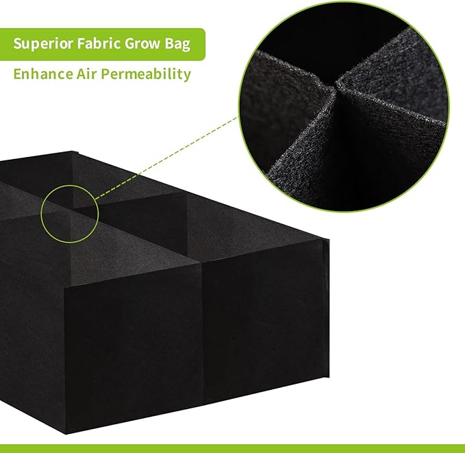 2 Pack 2x2x1Ft 30 Gallons Fabric Raised Garden Bed,Garden Grow Bed,Raised Beds for Gardening,Raised Garden Beds Outdoor for Potato,Tomato,Vegetable and Fruits