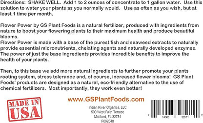 Flower Fertilizer - All Natural Super Bloom Booster (1 Gallon) - Plant Food Suitable for All Flower Types - Bloom Fertilizer for Outdoor Flowers