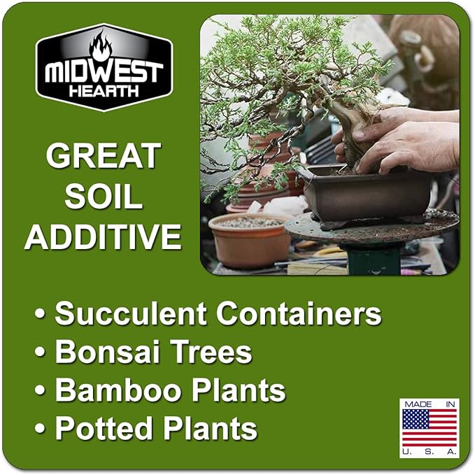 Black Lava Rocks for Plants Natural Horticultural Volcanic Rock (1/4" to 1/2" Size) (Mined in USA) (10-lb Bag)