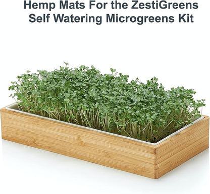 Hemp Mats for ZestiGreens Microgreens & Wheatgrass Kit