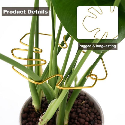 6PCS Plant Stem Support, Monstera Plant Support, Unique Designed Stable Plant Support Stakes for Plants Stabilizer, Turtle Shell Bamboo Clamp Set for Outdoor & Indoor Climbing Plants Thriving Growth
