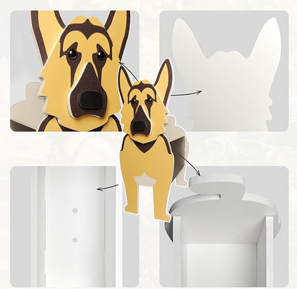 German Shepherd Dog Planter, Cute Animal Shape Flower Planters, Plant Pots for Indoor/Outdoor Garden Decor, Unique Gifts/Souvenirs for Pet Lovers