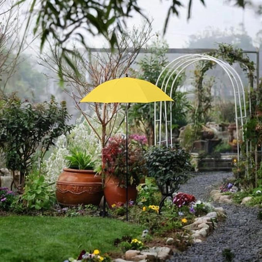 Outdoor Plant Umbrella Plant Protection Umbrella Multipurpose Reusable Sunshades Umbrella for Yard Planters Pot Potted Plants, Yellow