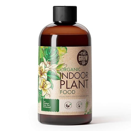 Organic Indoor Plant Food - All-Purpose Liquid Fertilizer - Best for Live Houseplants Indoors + Common Home Outdoor Plants in Pots (8 oz)