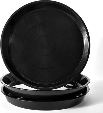 Black Plant Saucer 20 Inches for Indoors/Outdoors, 3 Packs Bonsai Planter Pot Saucer 18 Inches Base Extra Large Plant Trays for Pots.