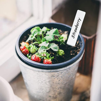 KINGLAKE GARDEN 600 Pcs 4'' Plastic Plant Labels Garden Marker Vegetable Gardening Tags,Plastic Garden Labels for Outdoor Indoor Potted Plants with Permanent Marking Pen