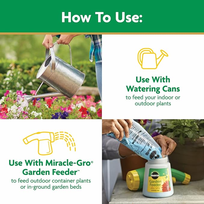 Miracle-Gro Water Soluble All Purpose Plant Food - Fertilizer For All Indoor or Outdoor Plants including Roses, Flowers, Vegetables, Houseplants, Trees, and Shrubs, 6.25 lbs.