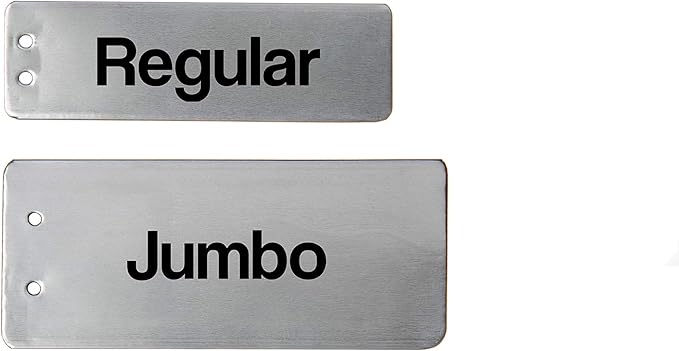 Impress-O-Tags Aluminum Plant Label Tree Tags Pot Label Tag Outdoor Marker Metal (100 Regular Size Labels)