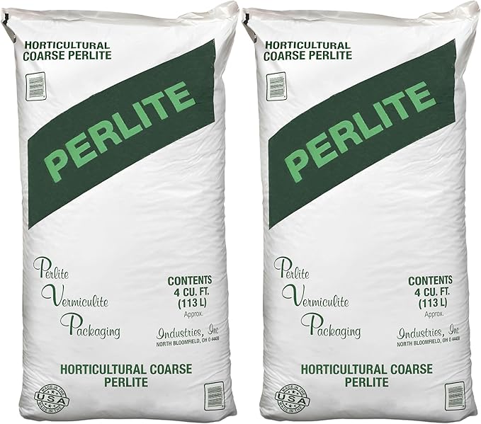 Organic Perlite Planting Soil Additive, White, 4-Cubic Feet (2-Pack)