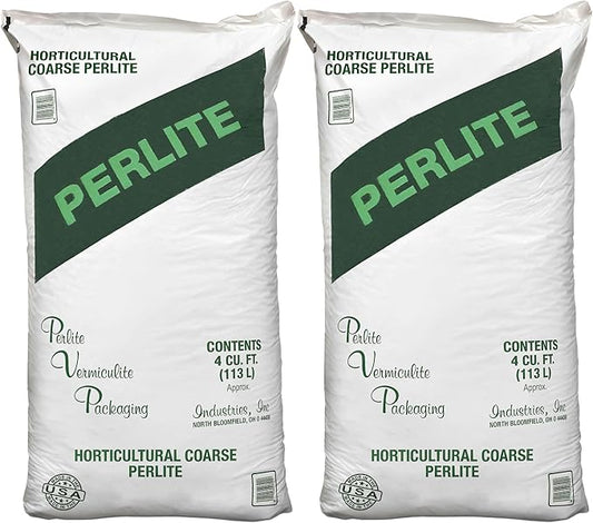 Organic Perlite Planting Soil Additive, White, 4-Cubic Feet (2-Pack)