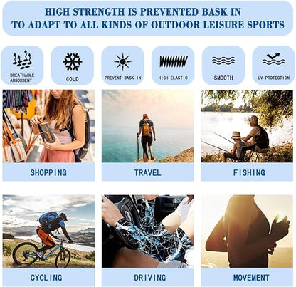 Binienty Unisex Arm Sleeves for Driving, Golf, Cycling, Sports, UV Protector Cooling Arm Sleeves Cover