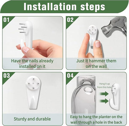 Wall Hanging Planter Propagation Station for Indoor Plants Glass Vase Air Plant Holder for Bathroom Living Room