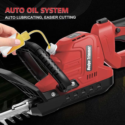 Hedge Trimmer Cordless Compatible with Milwaukee M18 Battery, 22-Inch Battery Hedge Trimmer, Brushless Bush Trimmer, 2/3'' Cutting Capacity, Lightweight & Rotatable Handle(No Battery)
