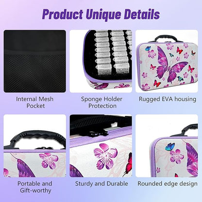 40 Slots Seed Storage Organizer, Seed Organizer with 40 Label Stickers, 20 Clear Storage Bags, Seed Storage Container for Flower Vegetable Plants Garden Seeds Saving (40 Slots)