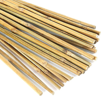 20 Pcs 18 Inch Natural Bamboo Plant Support Stakes for Indoor Plants, Bamboo Sticks Poles Garden Bamboo Stakes for Potted Plants, Tomato, Beans