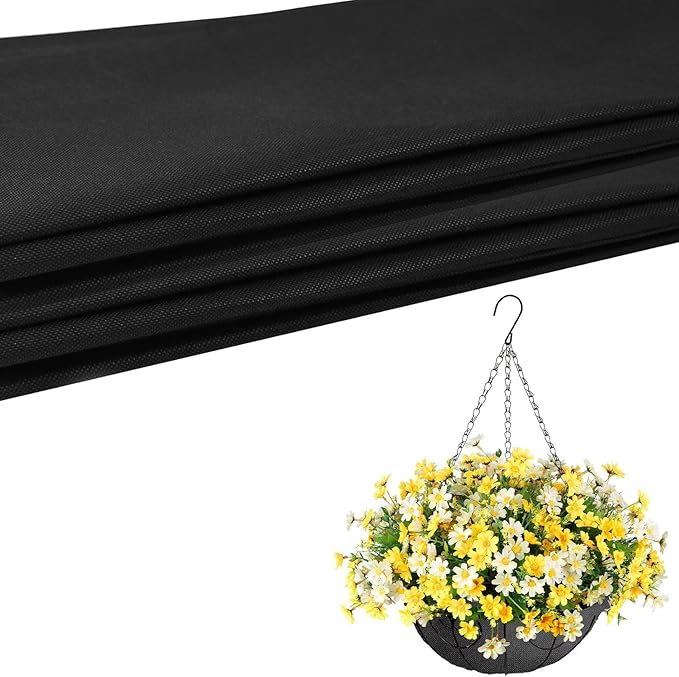 Longzhuo 63" X 83" Planter Box Liner - Non Woven Fabric for Winter Greenhouse Vegetable Gardening, Raised Garden Bed Liner, Cuttable Plant Liner with Soil Containment & Water Drainage for Flower Pots