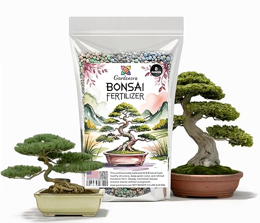 𝐁𝐄𝐒𝐓𝐒𝐄𝐋𝐋𝐄𝐑 Bonsai Fertilizer Pellets – Slow-Release Bonsai Tree Fertilizer & Food for Compact Growth, Dense Branching & Healthy Roots | Ideal for All Bonsai & Money Trees [8 OZ]