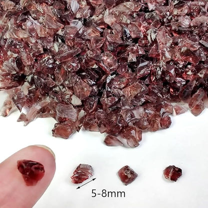HappyFiller 1.3 LB Crushed Glass Sand Broken Pieces,Vase Fillers Candle Holder Fishbowl Pebbles Stones,Succulent Terrarium Gravels,Resin Art Crafts Project,Purple