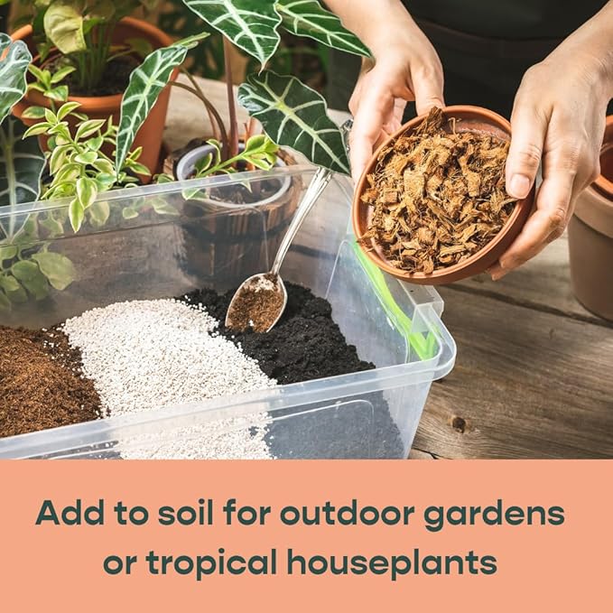 Southside Plants Coco Chip for Garden Potting Soil - Pre-Rinsed, Organic & Eco-Friendly Chunky Coconut Substrate 11lb (5kg) Brick - Makes 18.5 Gallons