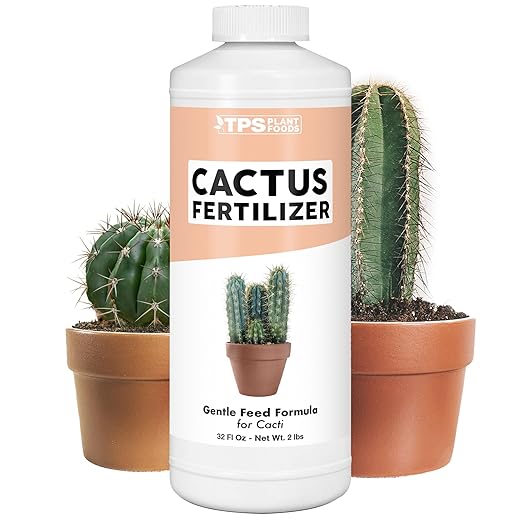 Cactus Fertilizer for Cacti and All Desert Plants, Liquid Plant Food, 32 oz (1 Quart)