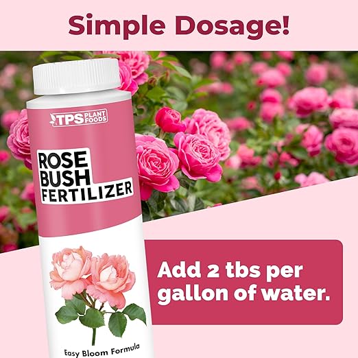 Rose Bush Fertilizer, Complete Liquid Rose Bush Plant Food, 8 oz (250mL)