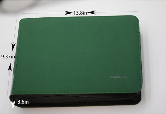 greeting card organizer binder and birthday card holder book,christmas card photo album,binder for greeting cards with sleeves,Suitable for 5x7in, 4x6in, 3x5in cards holds 120 cards (green)