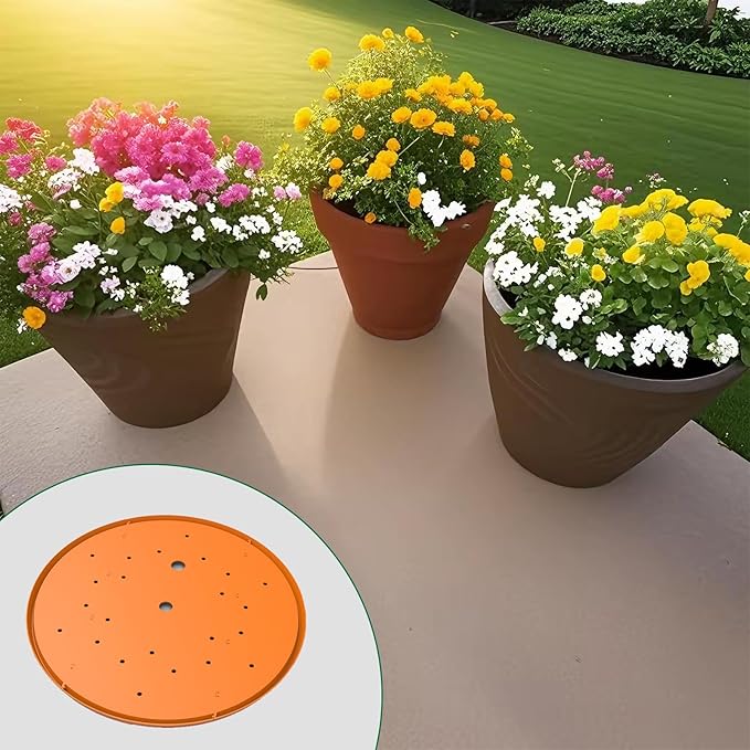 2-Pack Round Planter Insert - Plant Pot Insert with Drainage Holes, Use Less Potting Soil, Planter Accessories for Indoor & Outdoor Use (18 inch)