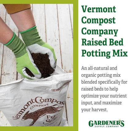 Raised Bed Mix | High-Nutrient Compost-Based Potting Soil for Plants & Vegetables Organic Gardening - 20 Quarts | Gardener's Supply Co Exclusive
