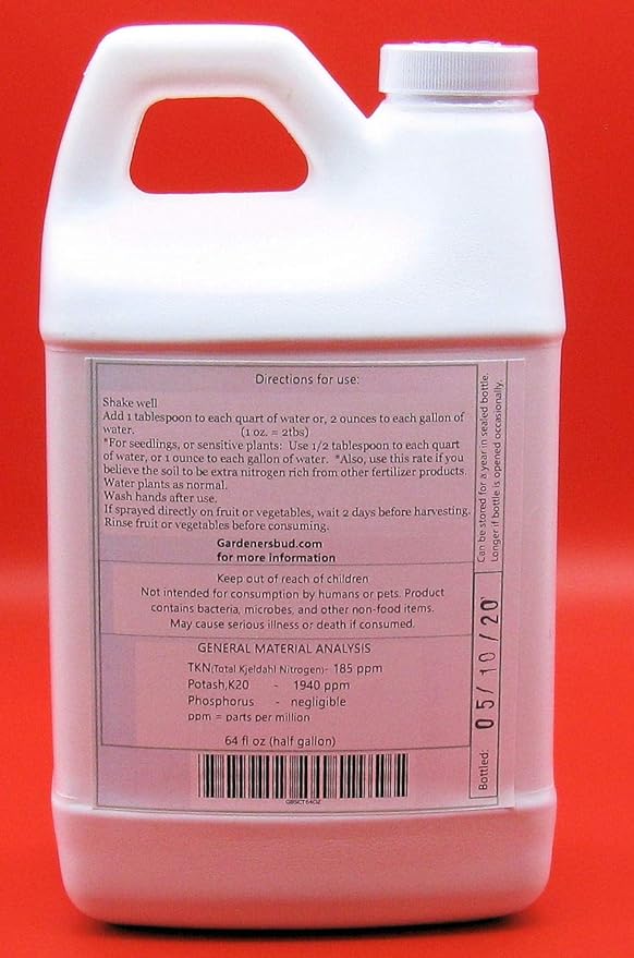 Super Compost Tea_P (64 oz - 1/2 Gallon) Natural and Organic for Plant Food, Nutrient, Fertilizer and Growth Efficiency