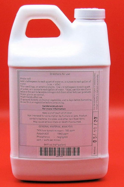Super Compost Tea_P (64 oz - 1/2 Gallon) Natural and Organic for Plant Food, Nutrient, Fertilizer and Growth Efficiency