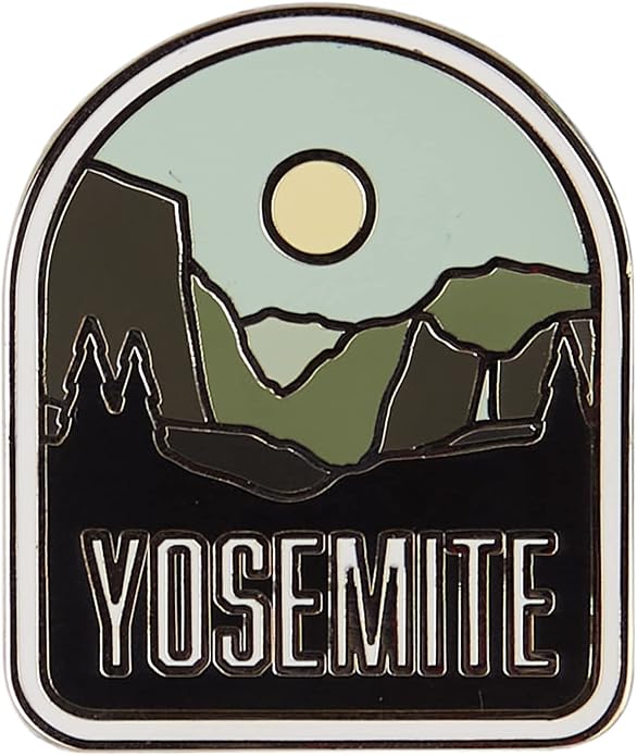 Vagabond Heart Yosemite National Park Enamel Pin - Yosemite Souvenir - Yosemite Pin