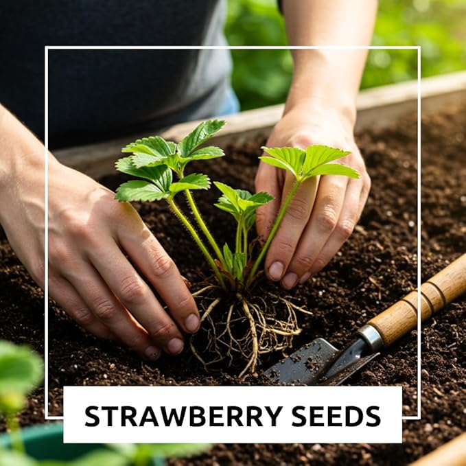 1,000 Strawberry Seeds for Planting – Perpetual Four Seasons Strawberry Seeds | Continuous Harvest for Home Gardens
