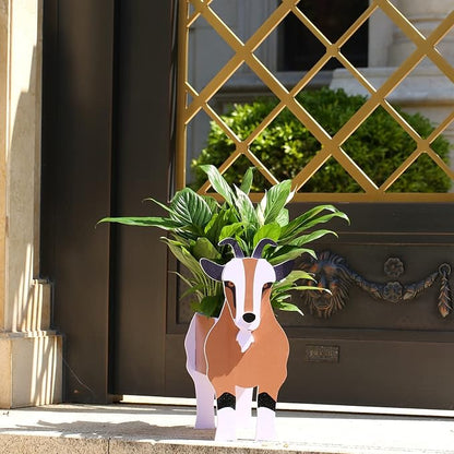 Goat Gifts for Goat Lovers,Goat Planter Plant Pot,Cute Flower Pots for Garden Decoration,Christmas or Birthday Gifts for Women,Plant Container Holder for Outdoor Indoor Small Goat