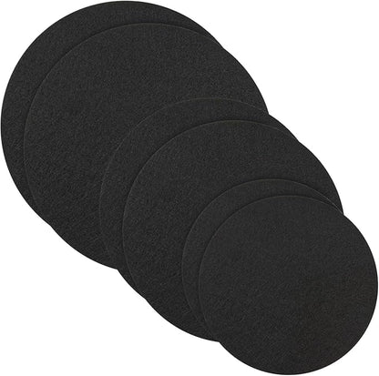 Plant Saucers for Indoors, 6PCS Round Felt Plant Mat Reversible Fabric Coaster Mat Absorbent Waterproof Plant Pot Saucers for Gardening, Indoor and Outdoor Pots, DIY Craft Supplies(4”, 6”, 8”)