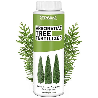 Arborvitae Tree Fertilizer for All Arborvitaes, Evergreen Shrubs and Thuja Trees, Liquid Plant Food 8 oz (250mL)