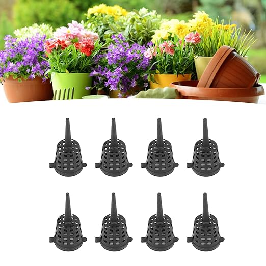 Bonsai Fertilizer Basket, Mini Mesh Planting Nutrition Cup with Lid, 2 x 0.8 Inch, 100 Pack, for Potted Plants and Orchid