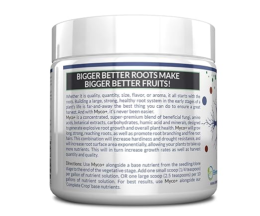MYCO+ - Mycorrhizae Fungi Powder for Plants and Soil Health, Root Booster for Cuttings, Orchids, Roses, Vegetables, Succulents - Ultra Concentrated (200 Grams)