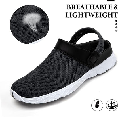 SAGUARO Men's Women's Quick Dry Garden Shoes Lightweight Breathable Gardening Clog Water Shoes Mesh Sandals for Sports Outdoor Beach Pool Exercise