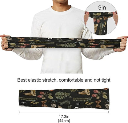 Wamika Gardening Sleeves Spring Globe Daisy Flowers Farm Sun Protective Arm Sleeves with Tumb Hole