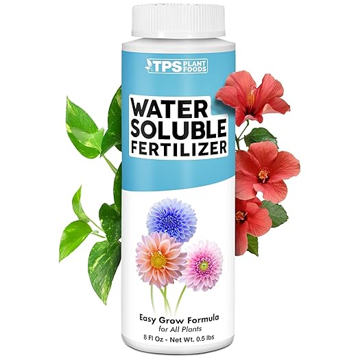 Water Soluble Fertilizer, Complete Liquid Water Soluble Plant Food, 8 oz (250mL)
