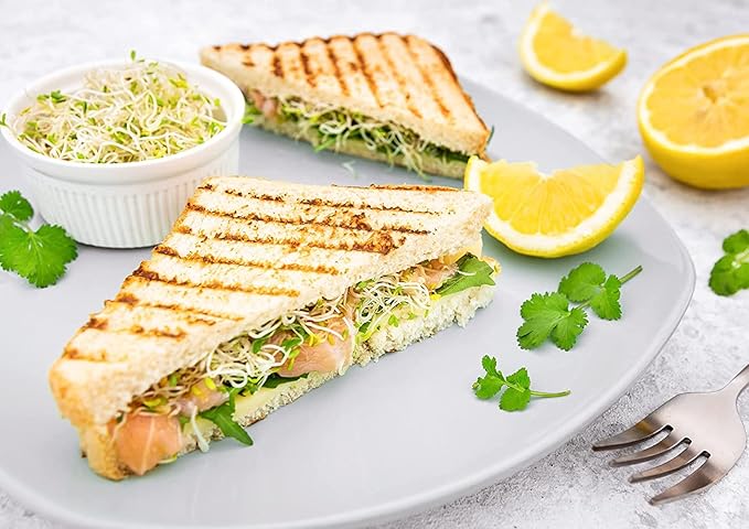 Food to Live Alfalfa Seeds for Sprouting, 4 Ounces – Edible Seeds, Pure, Vegan, Kosher, Bulk. Rich in Vitamin K & C. High Germitation Rate. Grow Sprouts, and Microgreens for Salad, Sandwiches, Rolls.