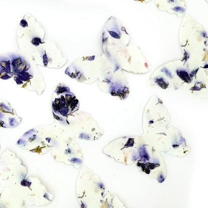 50pcs Large Purple Butterfly Seed Paper – Plantable & Writable Wildflower, Gift for Mom This Mother’s Day, Use for Shower Favors, Weddings, Heart Party Favors or Life Events