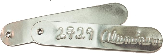 Pack of 100 Flexible Aluminum Write-On Tags with Copper Wires - Ideal for Labeling Plants, Inventory, and More