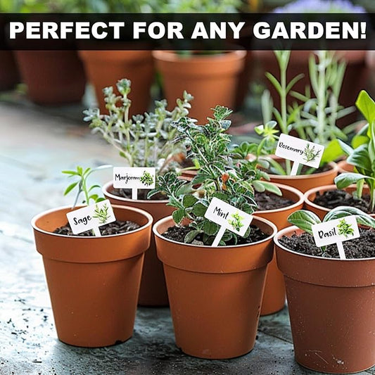 24Pcs Acrylic Plant Labels, Plant Markers and Garden Markers, Water-Resistant Plant Tags for Outdoor Garden, Herb Signs for Succulents, Vegetables, Seedlings
